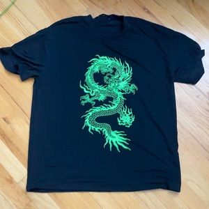 SHEIN Oversized Dragon T-shirt